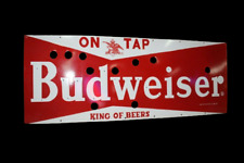 RARE DRINK BUDWEISER BEER PORCELAIN ENAMEL NEON SIGN SKIN 60 INCHES picture