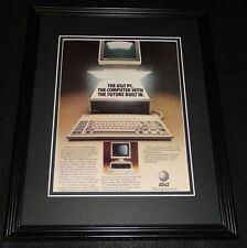 1985 AT&T Computer Framed 11x14 ORIGINAL Vintage Advertisement picture