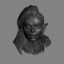 Female Orc v1 D&D Fantasy Warhammer WoW custom head for action figures picture