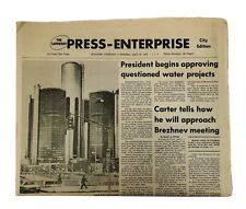 Vintage Press Enterprise Newspaper April 16th, 1977 Riverside California Carter  picture