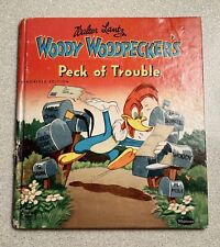 Woody Woodpecker's Peck of Trouble 1951 Whitman Vintage Book - Walter Lantz picture