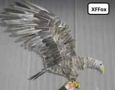 big simulation gray foam&feather wings eagle model bird gift about 45x90cm picture