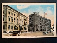 Postcard Boston MA - c1930s New England Conservatory of Music - YMCA Building picture