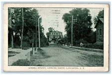 1914 Aurora Street Looking North Street Road Lancaster New York Vintage Postcard picture