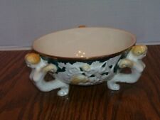 ARDALT Signed Capodimonte Bianco Compote Footed Bowl ~ ITALY ~ Cherubs picture