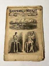 Original Harpers Weekly June 6/18/1864 Rebel Cruelty Porters Gun Boats Civil War picture