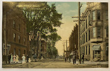 Vintage Postcard, Street View, People on North Market St, Johnstown, NY picture