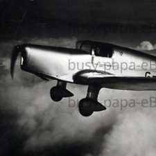 Vintage 1940s RPPC Flying Airplane In The Air Aircraft Real Photo Postcard picture