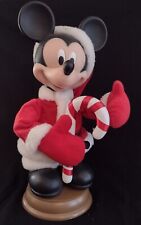Vintage Santas Best Animated Santa Mickey Mouse With Candy Cane Disney 1996 picture