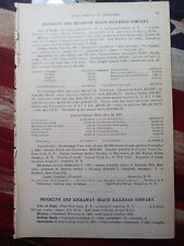 ~1892 Train Report BROOKLYN & BRIGHTON BEACH RAILROAD James Jourdan NEW YORK  picture