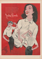1953 Judy Bond Detailed Blouses Nylene Tricot No Ironing Vintage Print Ad picture