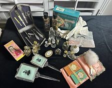 Lg Lot of Vintage VANITY ACCESSORIES Mirrors Brushes Celluloid Perfumes Sets picture