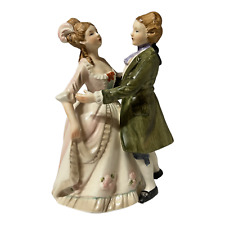Vtg Price Imports Dancing Colonial Couple 1975 Item 2124 Hand Decorated Pls Read picture