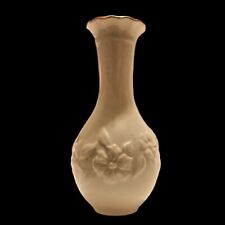 Vintage Lenox Porcelain Bud Vase 24K Gold Trim Embossed 3D Floral Blossom 5.5