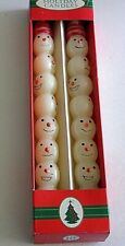 Christmas Snowmen Candles Tapers 10