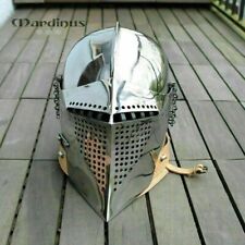 Medieval Armor Barbuta Fighting Helmet Knight 18 Gauge Steel Best Gifts picture