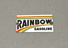 VINTAGE RAINBOW PORCELAIN SIGN CAR GAS TRUCK GASOLINE picture