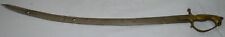 Heavy Antique Curved Sword with Tiger's Head, 34” Long, Rare picture