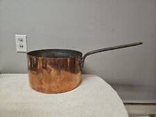 Antique 11 Qt. Copper Sauce Pan.  Dovetailed  picture