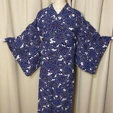 Japanese Washable Lining Kimono With Basting Thread Tie-Dyed Chrysanthemum  picture