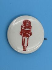 (SPARK PLUG) Pinback Pin Button Vintage 1.5” Auto Mechanic Car picture