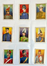 Set Of 9 FEZ Cigarette Cards Military Series Japan  Germany & USA picture