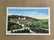 Postcard Uniontown Pennsylvania Summit Hotel Aerial View National Highway East picture