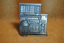 Vintage Pewter Old Town Bakery Coffee Shop Decoration Christmas Building picture