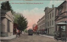 Main Street East from Fair Street Kingston New York Trolley 1912 Postcard picture