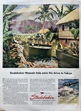 Vtg Print Ad 1945 Studebaker WWII Philippines Tokyo Retro Car Home Garage Art picture