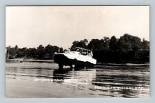 RPPC Wisconsin Dells WI, Crossing Sand Bar, Ducks, Wisconsin Vintage Postcard picture