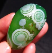 TOP 27G Green Gobi Agate Eyes Agate Crystal Healing Gift Stone Collection BB230 picture