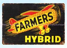 Farmers Hybrid metal tin sign garden made reproductions picture