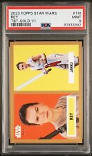 2023 TOPPS STAR WARS THROWBACK THURSDAY 116 REY GOLD 1/1 PSA 9 picture