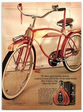 1989 Courvoisier XO Cognac Print Ad, Cruiser Bicycle Father's Day Gift Streamers picture