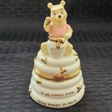 Disney Lenox Treasures Pooh's Honey Pot Treasure Trinket Box And Charm No Box picture