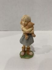 Foundations  By Enesco - Girl With Teddy Bear Figurine - 4050134 - NIB picture