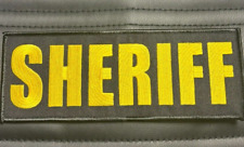 Large Sheriff Patch Hook Backing 8x3 Inch picture