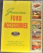 1949 Ford Car-Truck Accessories Brochure Tudor Fordor Original 49 Not a Reprint picture