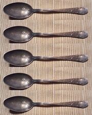 Set of 5 Antique Holmes & Edwards XIV Silverplate Infant Baby Spoons picture