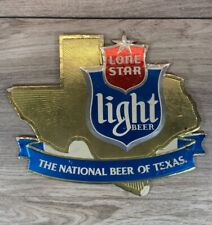RARE Lone Star Light Beer Vintage Advertising Bar Wall Display Texas Breweriana picture