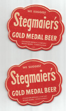 Pair Of 1950's Stegmaier's  Gold Medal Beer Coasters 
