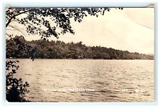 1934 Crystal Lake Eastford CT Connecticut Postcard View RPPC - Damaged picture