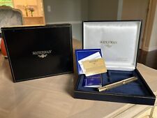 Vintage Waterman Ideal Solid Gold 18K 750 Fountain Pen w 18k Gold Nib 57g w Box picture