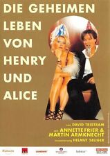 Die Geheimen Leben Von Henry Und Alice Gloria Theater German Ad Promo Postcard  picture
