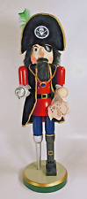 Pirate Nutcracker with Hook, Peg Leg, Eye Patch and Treasure Map. 14