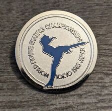 World Figure Skating Championships 1985 Tokyo, Japan Silver & Blue Lapel Pin picture