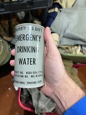 ORIGINAL WWII US NAVY & ARMY EMERGENCY DRINKING WATER CAN-SEALED, NOS picture