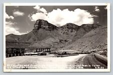 c1950's RPPC El Capitan & Guadalupe Peak In Texas Classic Car VINTAGE Postcard picture
