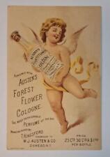 Austen's Forest Flower Cologne Sargent & Herrick Brewer Maine Antique Trade Card picture
